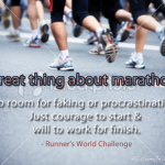 Wordless Wednesdays – Marathon Motivation