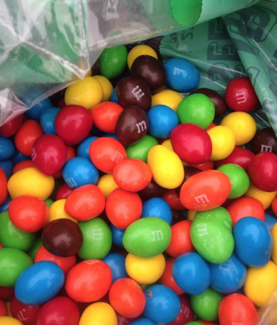 As Melissa said in her Ragnar recap - you can barter just about anything for "Fat M&Ms".