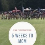 Picking up from a scrappy week – 5 Weeks to MCM