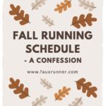 Fall Racing Schedule – A confession